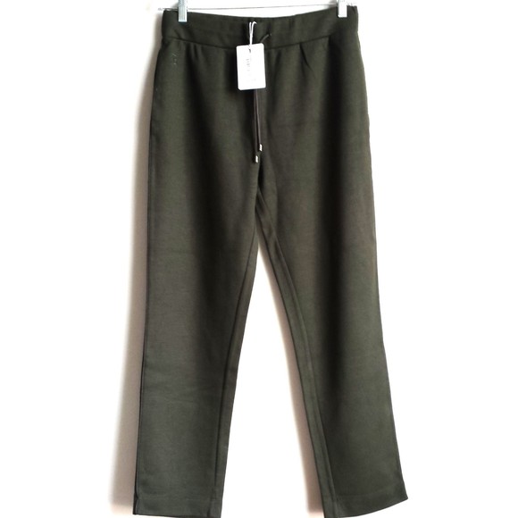 Ted Baker NWT Vveria Relaxed jogger Casual Drawstring Olive Green Pant Sz 6 M - Picture 7 of 14